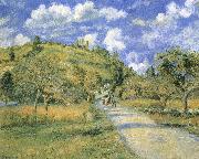 Camille Pissarro Road and hills Spain oil painting artist